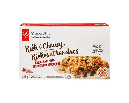 le Choix du Président Barres granola riches et tendres aux brisures de chocolat - 576.0 G