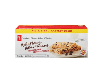 le Choix du Président Barres granola riches et tendres aux brisures de chocolat, format club - 1344.0 G