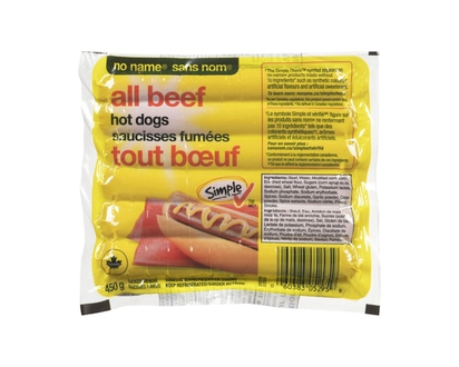 Sans Nom Saucisses fumées tout bœuf - 450.0 G