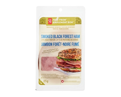 President's Choice Free From Smoked Black Forest Ham - 175.0 G