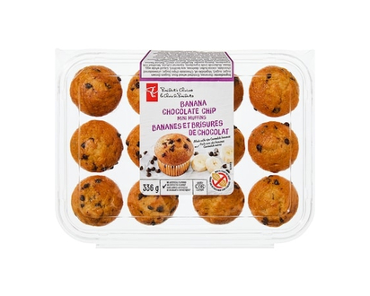 le Choix du Président Mini muffins aux bananes et brisures de chocolat - 336.0 G