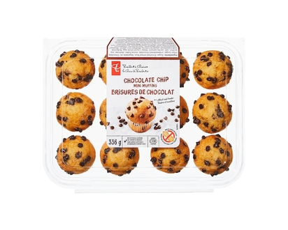 President's Choice Chocolate Chip Mini Muffins - 336.0 G