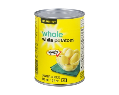 Sans Nom Pommes de terre blanches entières - 540.0 ML