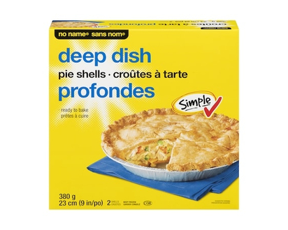 Sans Nom Croûtes à tarte profondes - 380.0 G