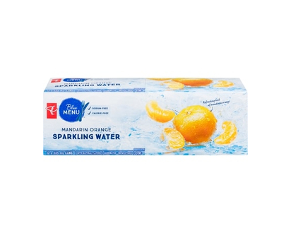 PC Menu Bleu Eau Pétillante Avec Arôme Naturel De Mandarine - 355.0 ML