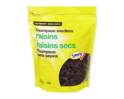 Sans Nom Raisins secs Thompson sans pépins - 750.0 G