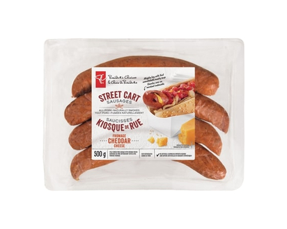 President's Choice Street Cart Sausages™ Cheddar Cheese - 500.0 G