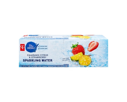 PC Menu Bleu Eau pétillante calamondin et fraise - 355.0 ML