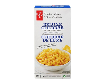 President's Choice Deluxe Cheddar Macaroni and Cheese Dinner - 225.0 G