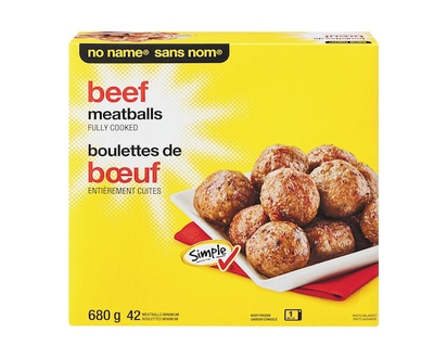 No Name Beef Meatballs - 680.0 G