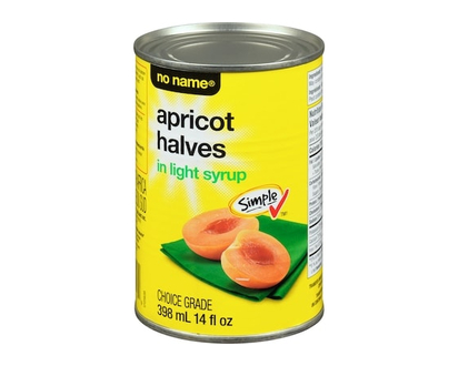 No Name Apricot Halves in Light Syrup - 398.0 ML