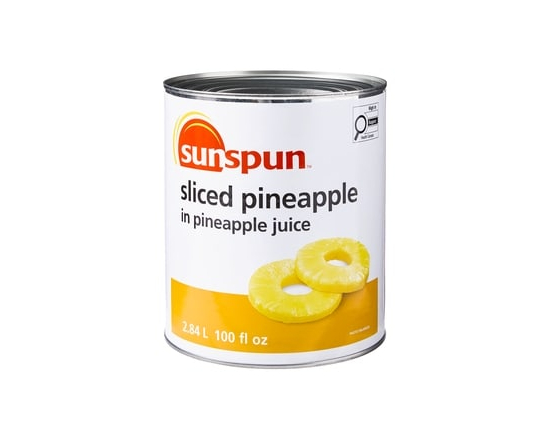 Ananas tranché dans du jus d’ananas - 2.84 L