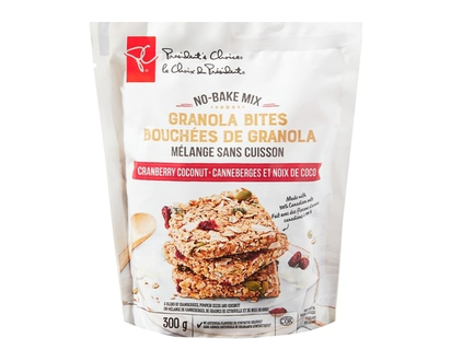 le Choix du Président Bouchées de granola canneberges et noix de coco, mélange sans cuisson - 300.0 G