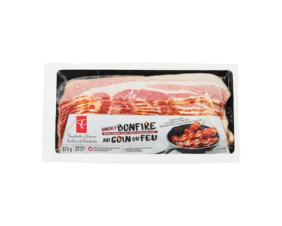President's Choice Smoky Bonfire Double-Smoked Bacon - 375.0 G