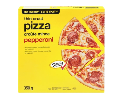No Name Thin Crust Pizza, Pepperoni - 350.0 G