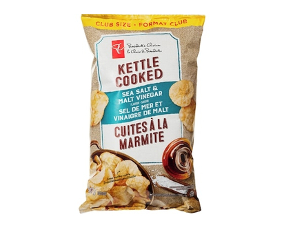le Choix du Président Croustilles cuites à la marmite, sel de mer et vinaigre de malt, format club - 907.0 G