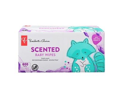 President's Choice Fresh Scent Baby Wipes 600 Pack - 600.0 EA