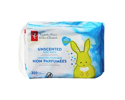 President's Choice Unscented Baby Wipes - 300.0 EA
