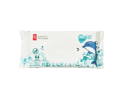 President's Choice 99% Water Baby Wipes 64 Wipes - 64.0 EA