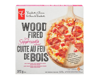le Choix du Président Pizza au salami soppressata piquant, cuite au four de bois - 373.0 G