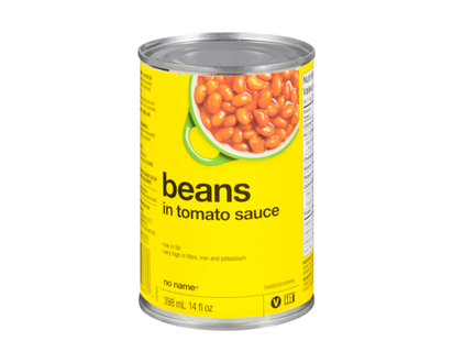 No Name Beans in Tomato Sauce - 398.0 ML
