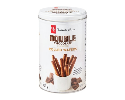 le Choix du Président Gaufrettes roulées saveur double chocolat - 400.0 G