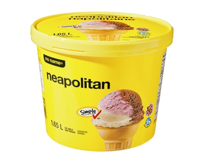 No Name Neapolitan Ice Milk - 1.65 L