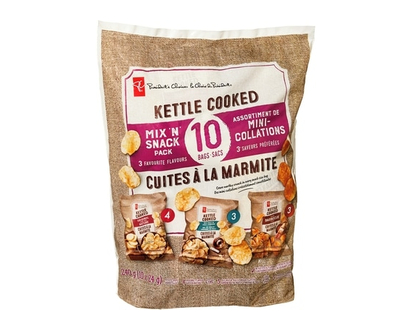 le Choix du Président Croustilles cuites à la marmite, assortiment de mini-collations - 240.0 G