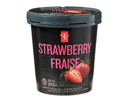 PC Collection noire Crème glacée à la fraise - 500.0 ML