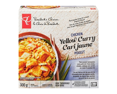 le Choix du Président Poulet au Cari Jaune sur riz - 300.0 G