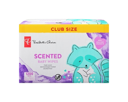 President's Choice Fresh Scent Baby Wipes Club Size 1200 Pack - 1200 EA