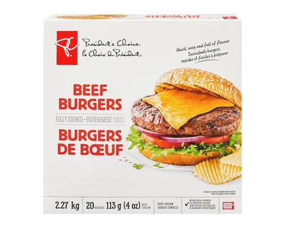 President's Choice Beef Burgers - 2.27 KG