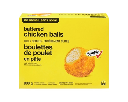 No Name Battered Chicken Balls, Fully Cooked - 900.0 G