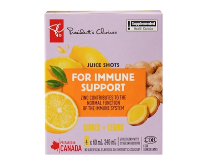 le Choix du Président Shots de mélange de jus avec d'autres ingrédients -gingembre et citron - 1.0 EA