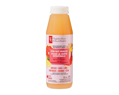 le Choix du Président Jus pressé à froid avec des probiotiques - pamplemousse, gingembre et citron - 333.0 ML
