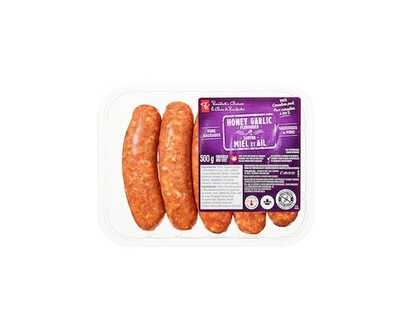President's Choice Honey Garlic Flavoured Pork Sausages - 500.0 G