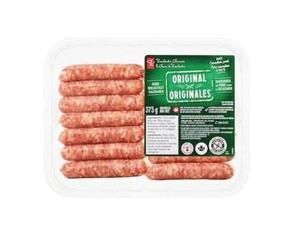 President's Choice Original Pork Breakfast Sausages - 375.0 G