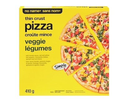 No Name Thin Crust Veggie Pizza - 410.0 G