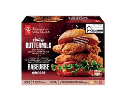 le Choix du Président Poitrines de poulet assaisonnées panées et croustillantes au babeurre épicé - 560.0 G
