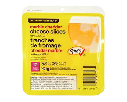 No Name Marble Cheddar Cheese Slices - 230.0 G