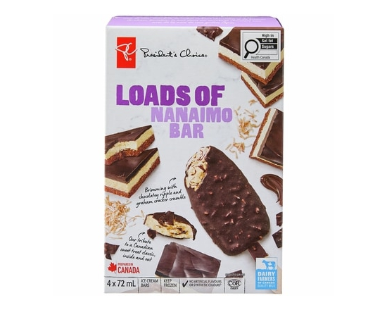 Loads of Nanaimo Bar Ice Cream Bars - 72.0 ML
