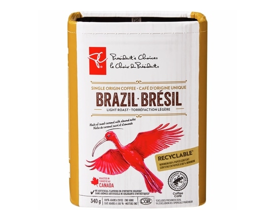 Single Origin Brazil Light Roast Fine Grind Coffee - 340.0 G
