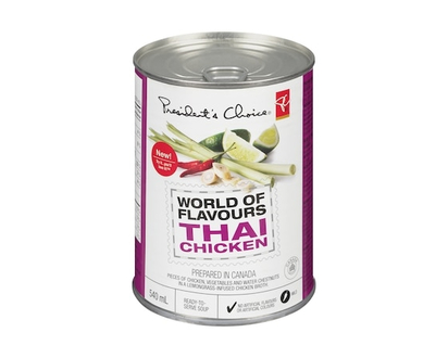 President's Choice Soupe Saveurs du monde au poulet thaï - 540 ML