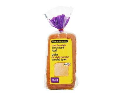 No Name Simple Check Brioche-Style Thick Sliced Loaf - 550.0 G