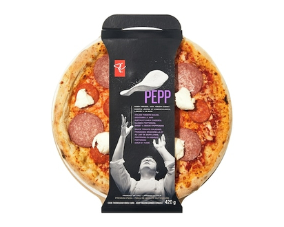 PC Collection noire Pizza au pepperoni haut de gamme - 420.0 G