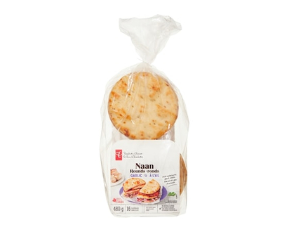 President's Choice Garlic Naan Rounds - 480.0 G
