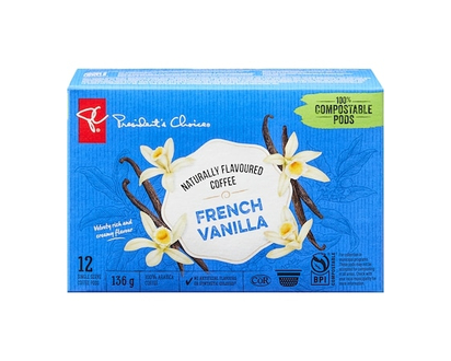 French Vanilla Naturally Flavoured Single Serve Coffee Pods - 12.0 EA