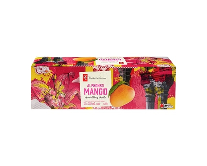 President's Choice Alphonso Mango Flavoured Sparkling Soda - 355.0 ML