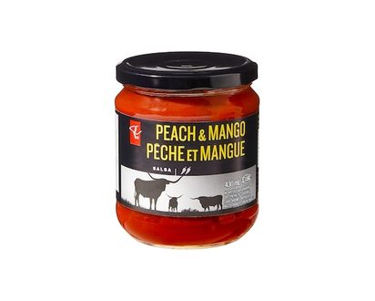 PC Black Label Salsa, Peach & Mango - 430.0 ML