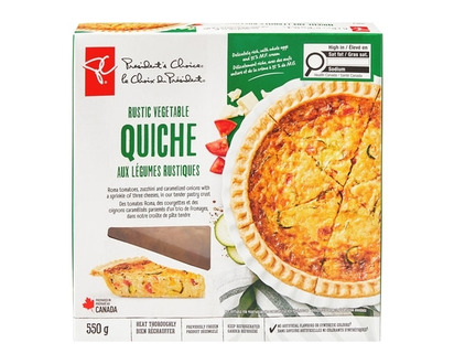President's Choice Rustic Vegetable Quiche - 550.0 G